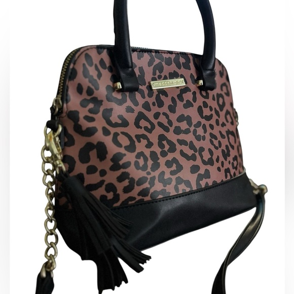 NWOT Madden Girl Leopard and Black Satchel - Picture 5 of 8
